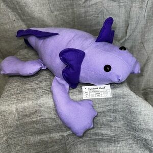 Charming Purple Plush axolotl handmade item